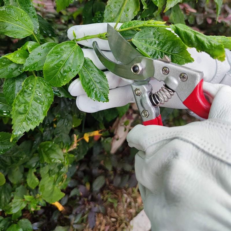 Long Leather Gardening Gloves Rose Pruning Cut Resistant Thorn Proof Work Outdoor Garden Tasks