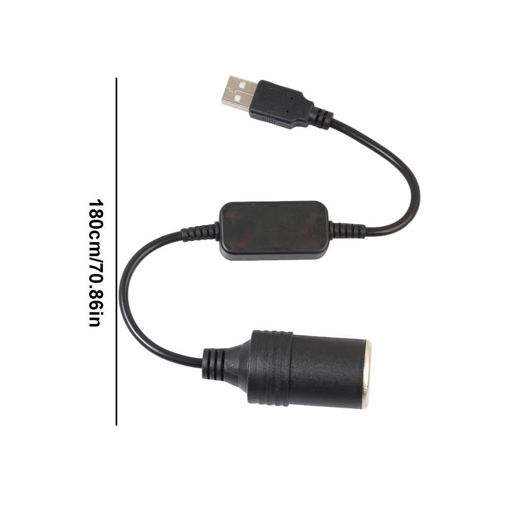 Wired Auto Boost Converter Adapter 5V USB Port To 12V Car Cigarette Lighters Socket Power Cord Transformer Cable Power Supplies