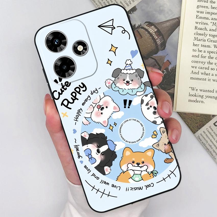 For Infinix Hot 30 20 12 11 Play 30i 20i 20S 12i 11S Phone Covers Cute Couple Piggy Patterns Matte Silicone Fashion Cases For Infinix Cellphone Caisng