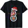 Funny Xmas Bow Santa Archery Christmas T Shirts Men Women Cotton Humor Streetwear Tee Shirt Short Sleeve Unisex Loose Clothing