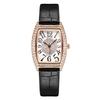 Retro Wine Barrel Women'S Watch Light Luxury Diamond-Encrusted High-End Belt Watch Women'S Waterproof Quartz Watch