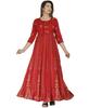 Women Designer Party Wear Printed Viscose Rayon Anarkali Kurta Gown