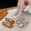 Shallow Mouth Mary Jane Shoes Women's 2025 New Spring and Summer Flat-soled Soft-soled with Skirt Doudou Shoes French Evening Single Shoes