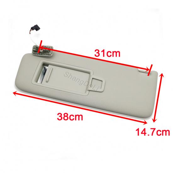 1PC Left Side Car Interior Sun Visor With Mirror Fit For Passat Golf 7 MK7 for Skoda Superb 2017 2018 2019 Car Accessories