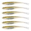 6Pcs Soft Silicone Baits Floating Fishing Lure Fork Tail Swimbaits Lures Soft Artificial Baits Fishing Tackles Enduring