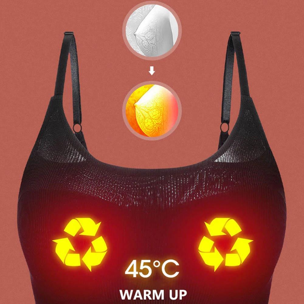USB Rechargeable Breast Massager Vibrating Compress Comfortable and Seamless Washable Bra Breast Beauty Instrument