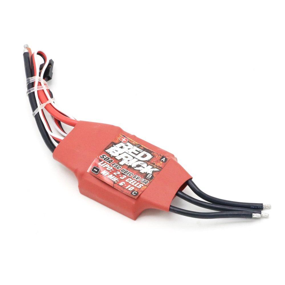 

Red Brick Brushless ESC 5V/3A 5V/5A ESC Electronic Speed Controller for FPV Multicopter 50A