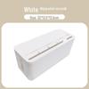 "Wood Grain Multi-Function Desktop Cable Organizer Box"