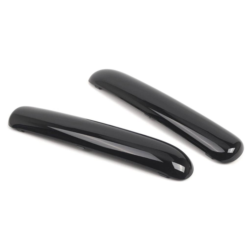Pair Front Bumper Trim Set For Mini One Cooper R50/R52/R53 01-2004 Glossy Black