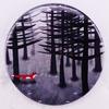 Red Fox In Forest Illustration Tinplate Brooch