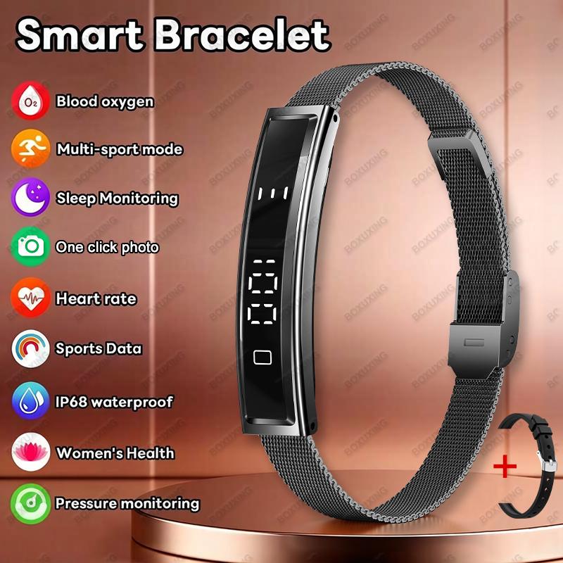 New Sport Smart Bracelet Sleep Monitor Waterproof Health Monitor Pedometer Heart Rate Fitness Track Smart Watches Men Women