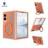 Samsung Z Fold8 Ultra Mobile Phone Case Magnetic Suction Rotating Bracket Anti-drop Tpu + Pc Skin Feeling Protective Case