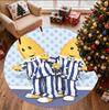 Bananas in Pyjamas Muster Runder Teppich, Innen-/Außenmatte, für Picknick, Spielzimmer, Schlafzimmer, Büro, Wohnzimmer, Heimdeko Teppich, Geburtstagsgeschenk