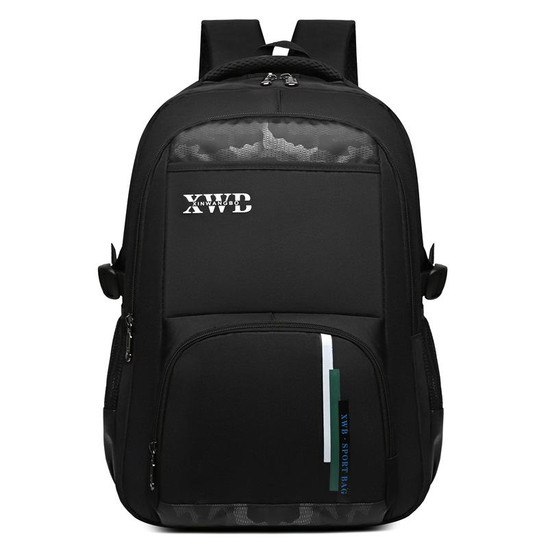 New Large-capacity Backpack, Casual and Fashionable Primary and Secondary School Student Schoolbag, Simple Spine Protection and Burden Reduction