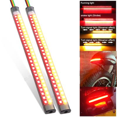 2xStrip Tail Light Led Rear Turn Signal Brake Light Universal For Motorcycle ATV