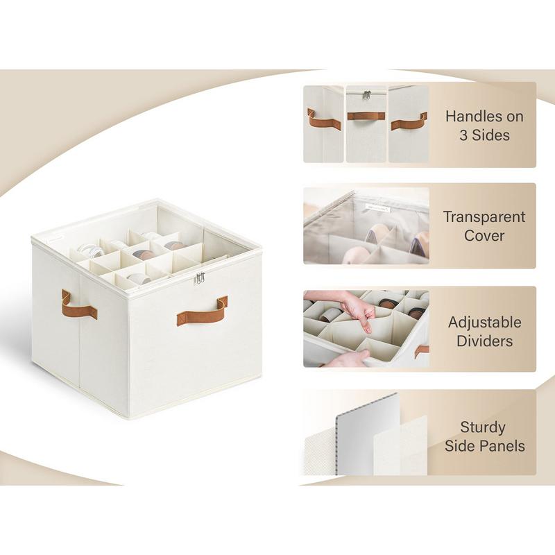 Schuhaufbewahrungs-Organizer mit transparentem Deckel, faltbare, staubdichte Schuhaufbewahrungsbox für 14 Paar Schuhe für den Heimschrank, Turnschuhe