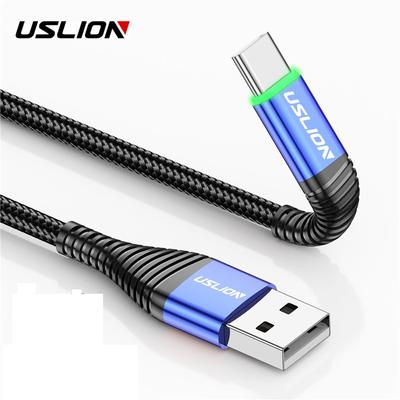 USLION 3A 2m Type C USB Cable Mobile Phone Charger Type-C Fast Charging Andriod Microusb Data Cord