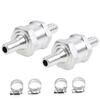 Aluminum Alloy Check Valve for Automotive Diesel Fuel Pipeline 6/8/10/12mm Sizes Available for Machinery