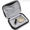 Travel Makeup Bag with Double Layer Compartments, Large Capacity Portable Cosmetic Storage for Women