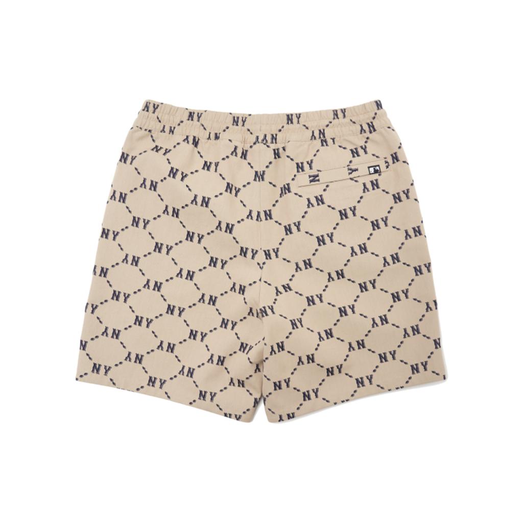 New MLB SS22 Fitted Shorts Unisex Beige 3ASMM0323-50BGS