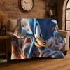 Classic Game S-Sonic Cartoon Soft Flannel Throw Blanket,Cozy Blanket for Bed,Couch,Sofa,Bedroom,Living Room,Travel,Picnic Kids