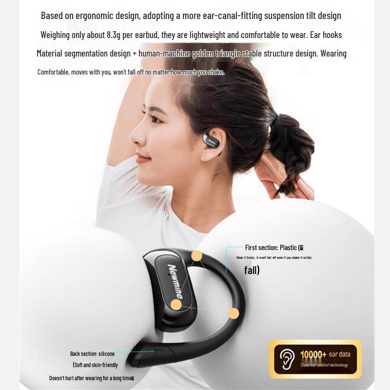 Newmine TWS-X6Pro Open-Ear Ear-Hook Sport Bluetooth Earbuds