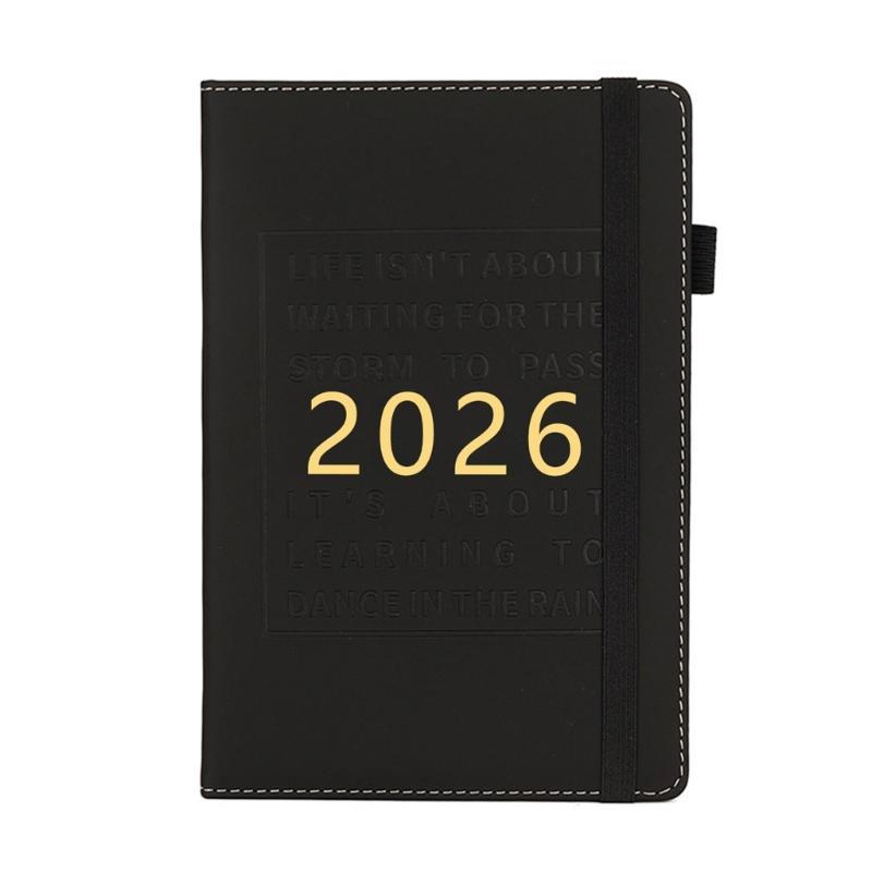 

Еженедельный Ежемесячный Планировщик 2025 Кожаный Планировщик Блокнот 2025 Журнал Академический Дневник для Учителя Студента Ежедневное Планирование чёрный