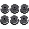 6 Pcs 0.065'' Weed Eater String 20V Max for Fits Hyper Tough HT-19-401-003-06 & HT-19-401-003-07, 0.065 Mm 16ft Trimmer Spool Line Weed Eater