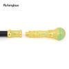 Golden Light Green Luxury Round Handle Fashion Stick for Party Decorative Walking Cane Elegant Crosier Knob Walking Stick 93cm