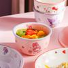 Sanrio Ceramic Rice Bowl Household Soup Bowl Rice Bowl Hello Kitty Hellokitty Cute Tableware Japanese Bowl