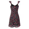 French Retro Floral Holiday Style Suspender Skirt Summer New European and American Style Sexy Slim Dress