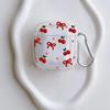 Transparent red bow cherry with AirPods 1/1 generation protective case Apple Pro/1 wireless bluetooth headset