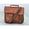 Vintage Messenger S Laptop Briefcase Brown Satchel New Leather Men Genuinef