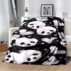 French Bulldog Boston Terrier Throw Blanket, Graffiti Pop Art Soft Fleece Bed Blanket for Couch Sofa Living Room, Colorful Warm Cozy Wrap