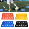10 Pieces Flat Cones Markers Non Slip,Square,Floor Agility Dots,Floor Playmat for Soccer