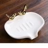 Porcelain Couple Bird Soap Dish Ornamental Ceramics Birdie Miniature Art Soap Dripper Holder Washroom Decor Craft Accessories