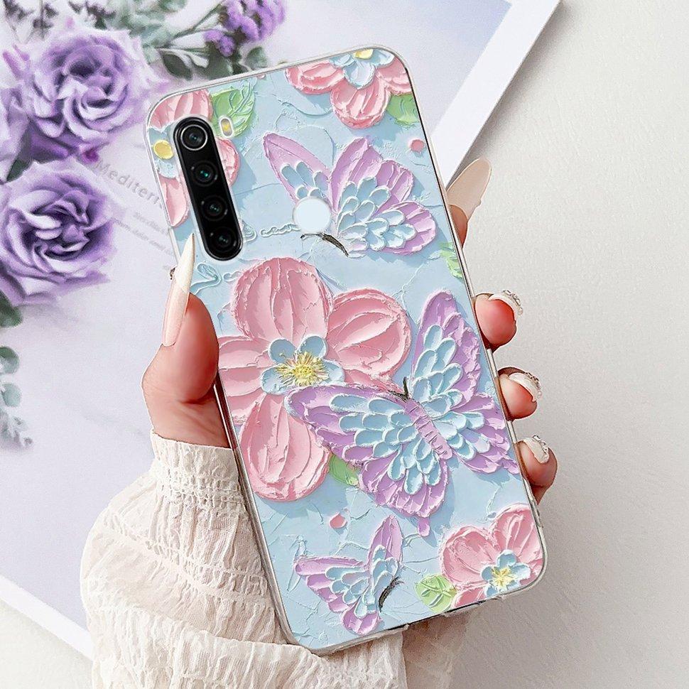 6,3" Silikonowe Etui Dla Xiaomi Redmi Note 8 Miękkie TPU Z Uroczy Wzorem Pokrowiec Etui Dla Redmi Note 8 Note8 Ochronna Obudowa Zderzak