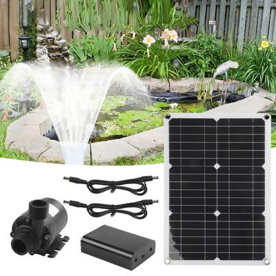 20W 800L/H DC12V Brushless Solar Water Pump Set For Fountain Garden Pool For Continuous Oxygen Supply In Water Circulation
