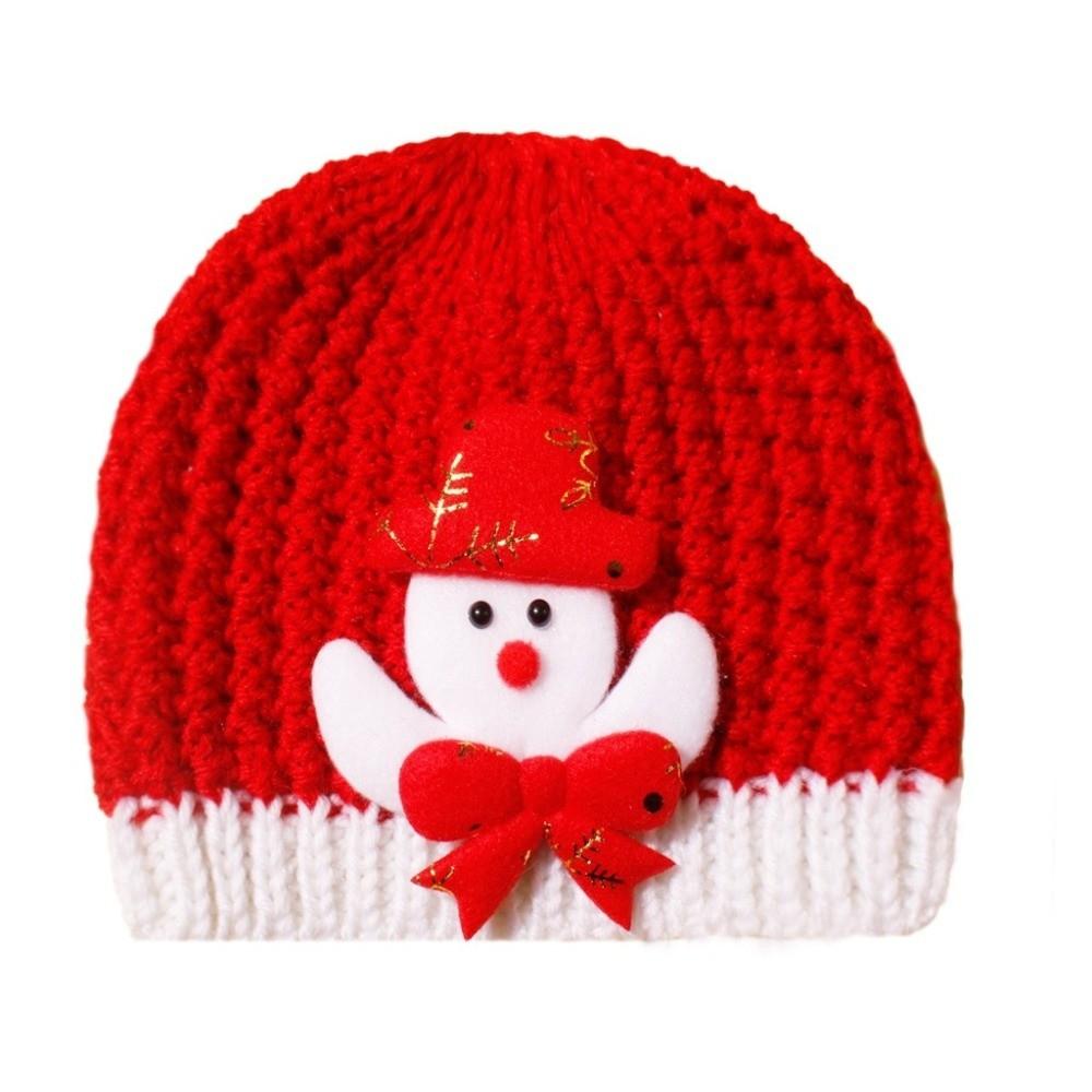 Warm Christmas Hat Coldproof Ear Protection Hat New Knitted Hat  Baby