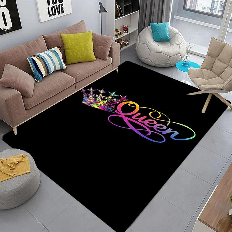 Royal Crown Elegance carpet floor mats printing Room Bathroom mat Art