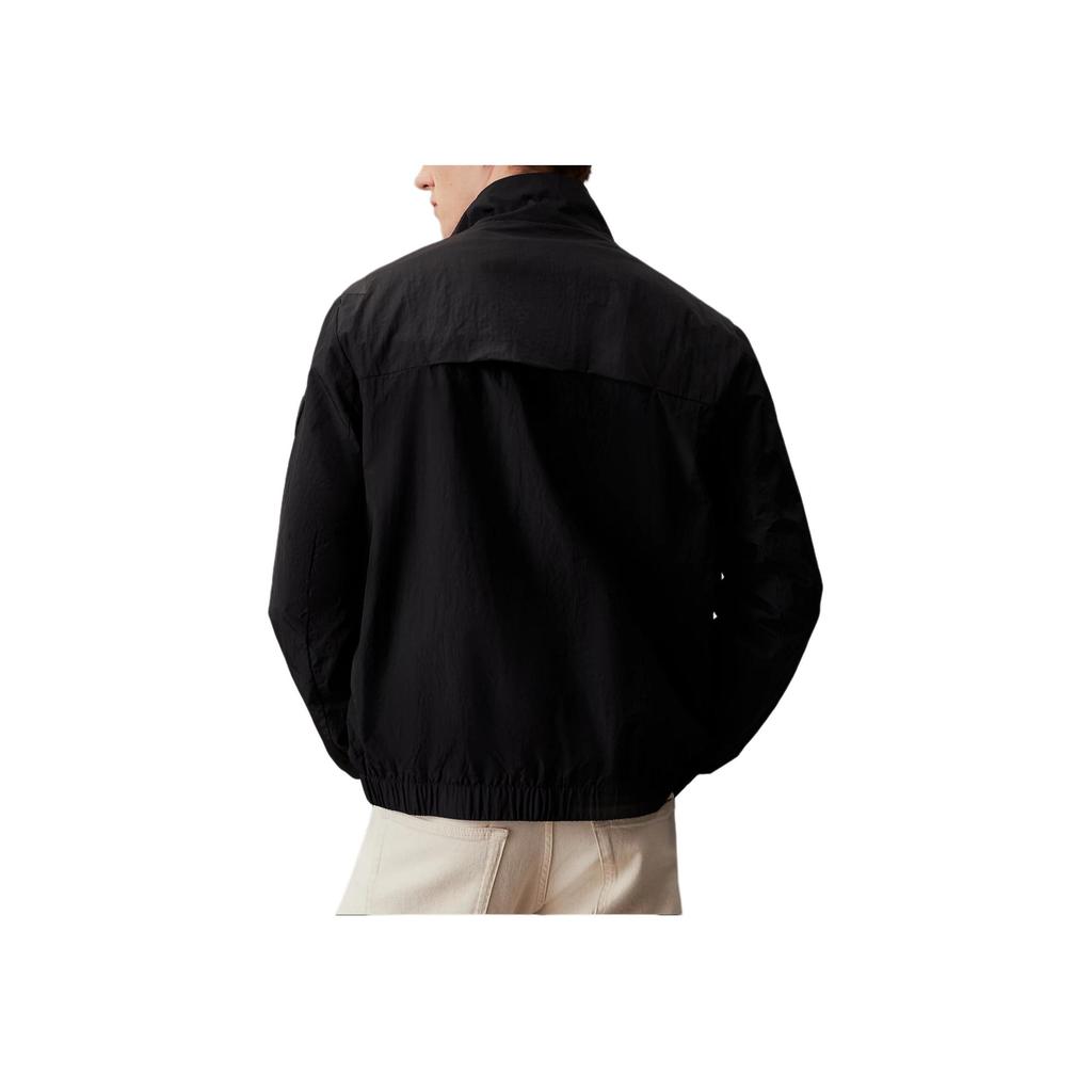 Calvin Klein Letter Logo Casual Stand Collar Long Sleeve Jacket Men Jacket Black K10K111441-BEH