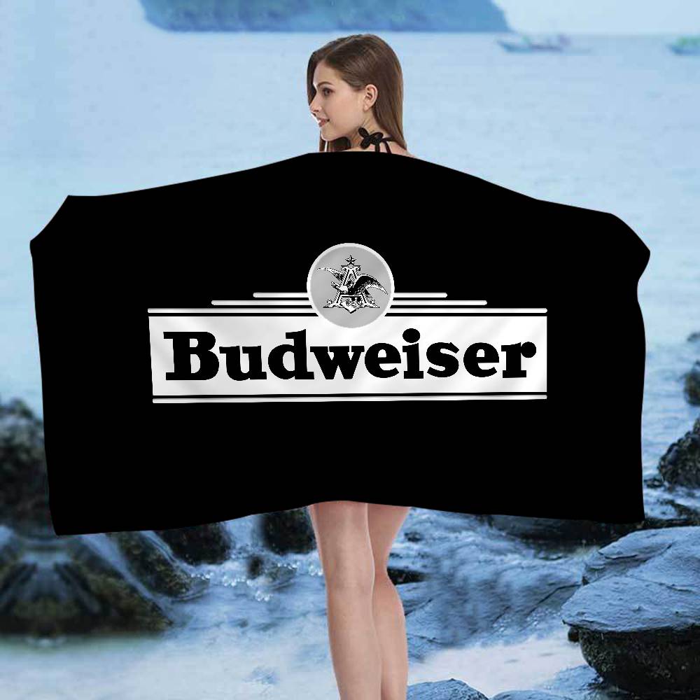 König des Bieres B-Budweiser Strandtuch Bunte Badetücher für Mädchen Mikrofaser Schnelltrocknend Sandfrei Strand Yoga Spa Fitnessstudio Pool