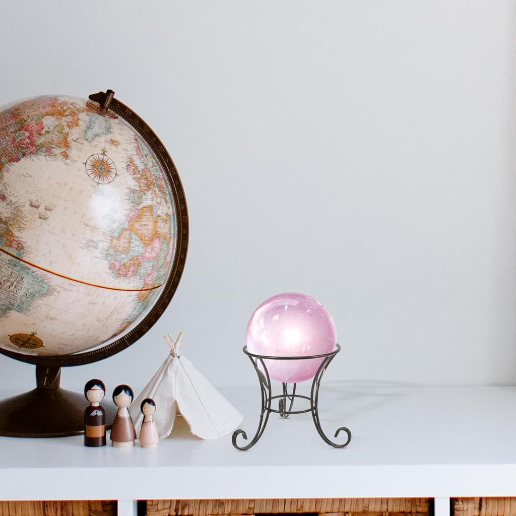 BESPORTBLE Metal Gazing Ball Stand Golf Ball Display Pendulum Display Stand Gazing Ball Stand Garden Globe Stand Outdoor Gazing Ball Base Sphere