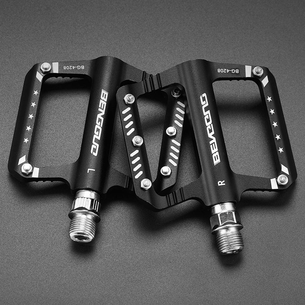 Sealed Bearing Bicycle Ultralight Pedal Anti-Slip Bicycle Wide Platform Pedals Waterproof Folding Bike Pedals for Outdoor Riding