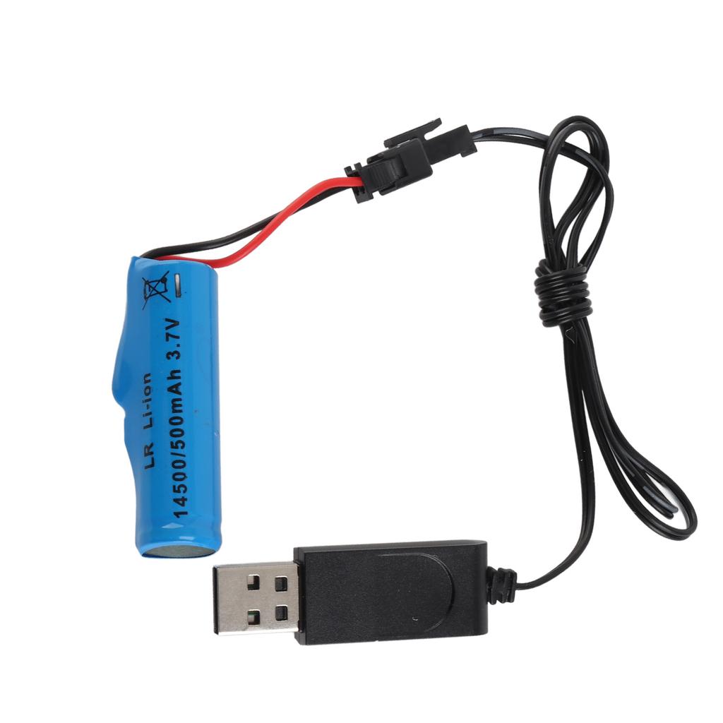 Baterie Litiu 3.7V 500mAh Baterie Jucării Barcă RC Simulată Cablu de Încărcare USB Accesorii Barcă RC