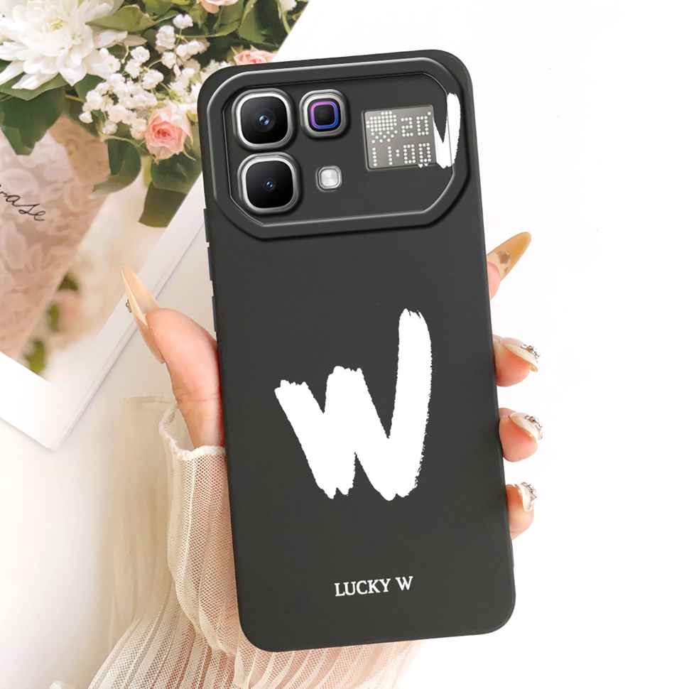 For Infinix Note 60 Pro 5G X6878 Case Simple Printed Lucky Letters Silicone Back Cover For Infinix Note60 5G X6879 6.78" Bumper