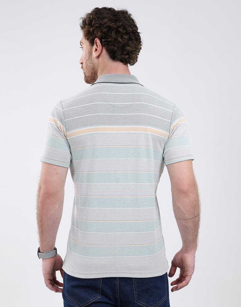 MONTE CARLO Men's Collar Neck Half Sleeve T-Shirt