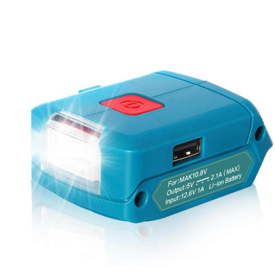 BL1021B Charger Working Lamp ML103 Portable LED Light Rechargeable Flashlight for Makita MT1015 12V 10.8V Li-ion Battery BL1041