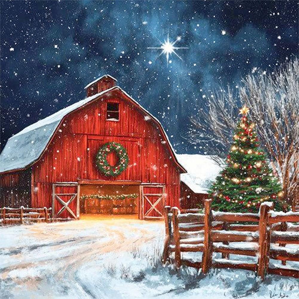 Full Embroidery cotton Thread 14CT Counted Xmas Cross Stitch Kit Home Decor