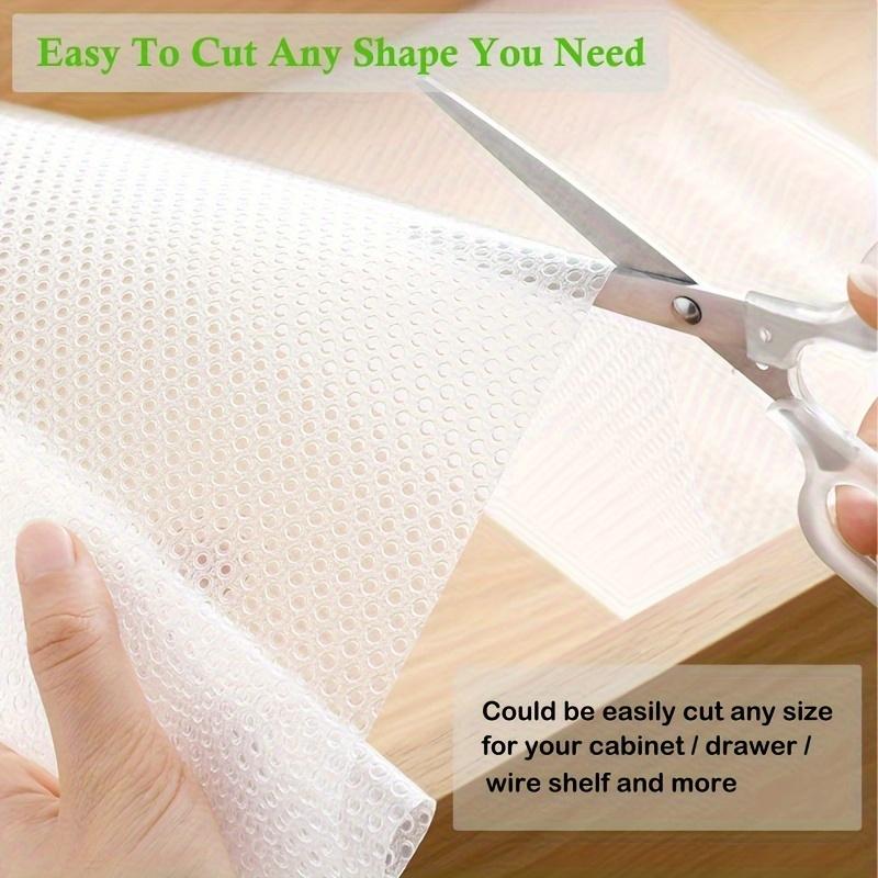 1 Roll Waterproof & EVA Cabinet Drawer Liner Mat - Oil/Water/Stain Resistant, Non-Slip Kitchen Organizer for Refrigerator Shelves, Drawers